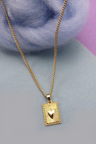 14KT GOLD & DIAMOND ALL YOU NEED IS LOVE NECKLACE-LARGE - Dee Berkley  Jewelry
