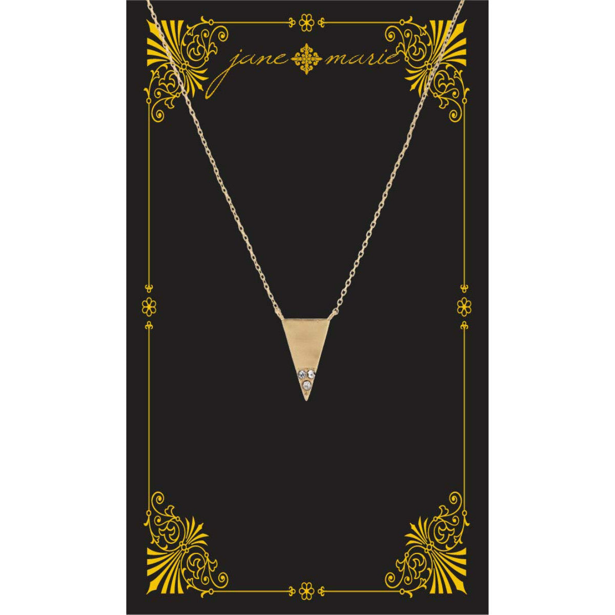 Gold Triangle Necklace