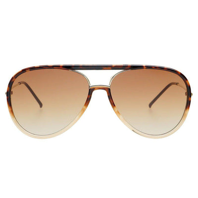 Shay Aviator Sunglasses- Tortoise