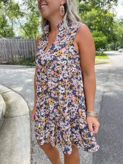 Fun for You Floral Dress