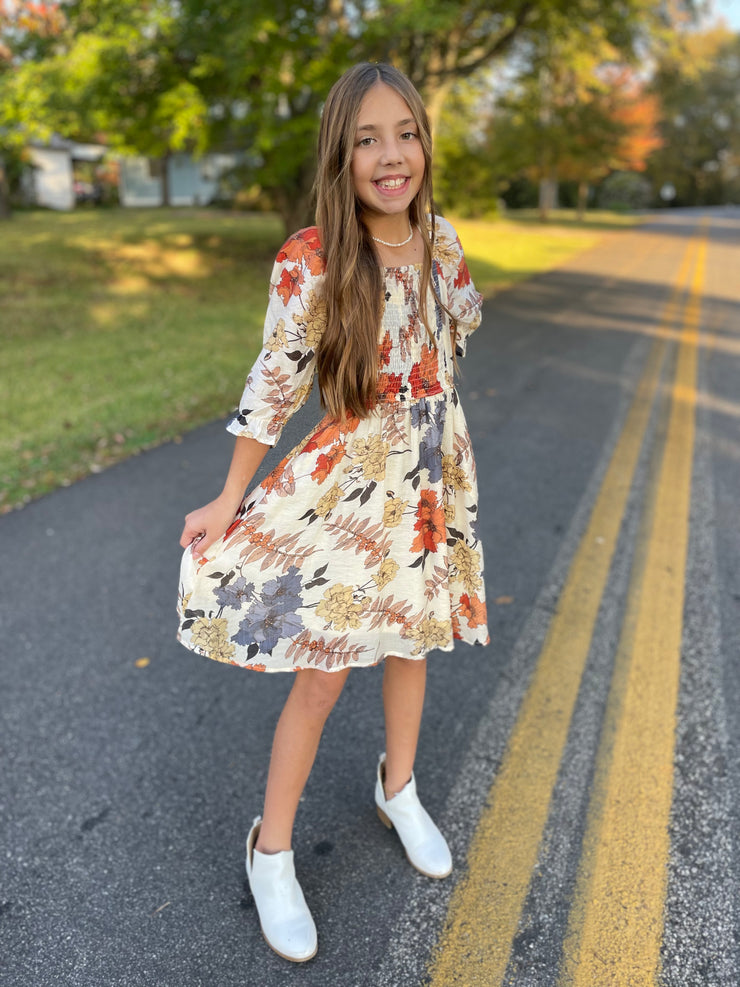 The Fall Floral Dress